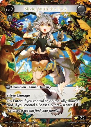 Silvie, With the Pack (CUR) (011) - Dawn of Ashes 1st Edition Foil