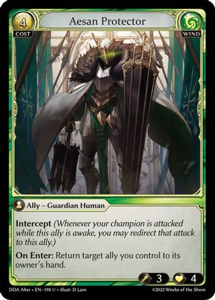 Aesan Protector (198) - Dawn of Ashes Alter Edition