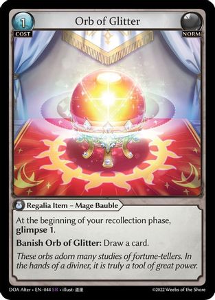 Orb of Glitter (044) - Dawn of Ashes Alter Edition Foil