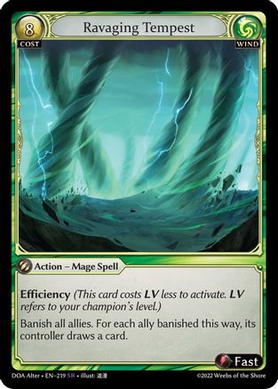 Ravaging Tempest (219) - Dawn of Ashes Alter Edition Foil