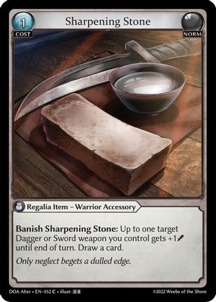 Sharpening Stone (052) - Dawn of Ashes Alter Edition