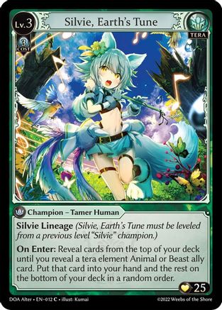 Silvie, Earth's Tune (012) - Dawn of Ashes Alter Edition Foil