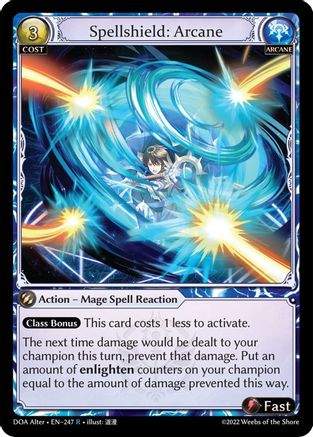 Spellshield: Arcane (247) - Dawn of Ashes Alter Edition Foil