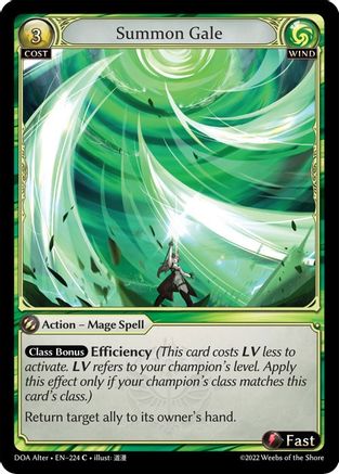 Summon Gale (224) - Dawn of Ashes Alter Edition
