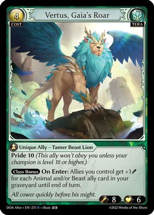 Vertus, Gaia's Roar (275) - Dawn of Ashes Alter Edition