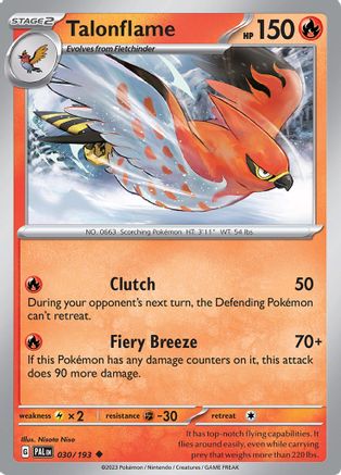 Talonflame 030 SV02 Paldea Evolved - Uncommon