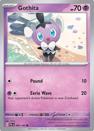 Gothita 090 - Reverse Holofoil SV02 Paldea Evolved - Common