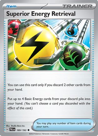 Superior Energy Retrieval 189/193 SV02 Paldea Evolved - Uncommon
