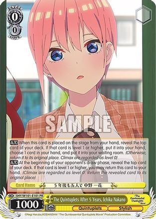 The Quintuplets After 5 Years, Ichika Nakano (5HY/W101-E101) - The Quintessential Quintuplets Movie