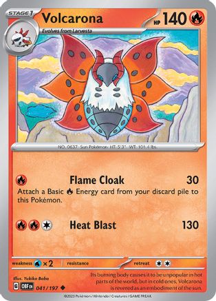 Volcarona 041 SV03 Obsidian Flames - Uncommon