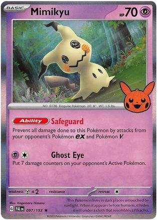 Mimikyu 097 - Holofoil Trick or Trade BOOster Bundle 2023 - Holo Rare