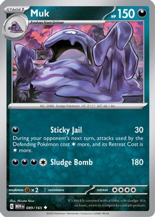 Muk 089 SV Scarlet & Violet 151 - Uncommon