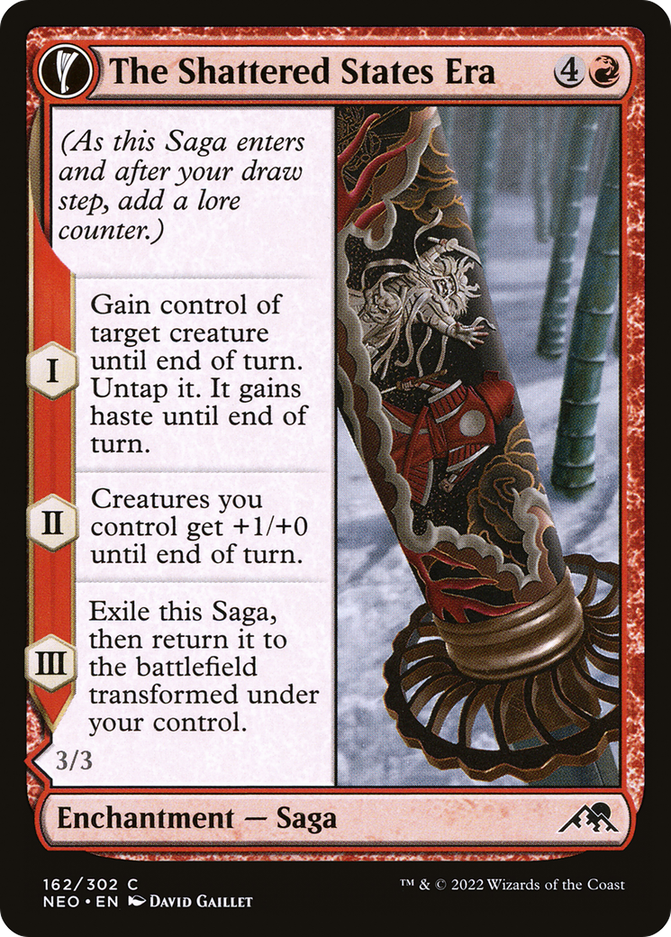 The Shattered States Era (NEO-162) - Kamigawa: Neon Dynasty: (fandfc, enchantment) Foil