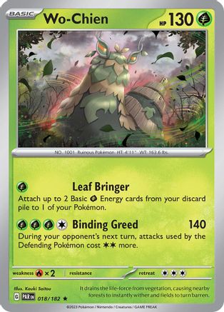 Wo-Chien 018 - Holofoil SV04 Paradox Rift - Rare