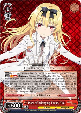 Place of Belonging Found, Yue (ARI/S103-E051 R) - Arifureta: From Commonplace to World's Strongest