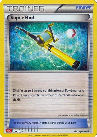 Super Rod (CLC) 027 - Holofoil Trading Card Game Classic - Classic Collection