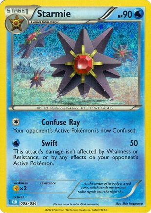 Starmie 005 - Holofoil Trading Card Game Classic - Classic Collection