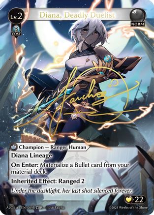 Diana, Deadly Duelist (CSR) (009B) (ALC1E) (009B) - Alchemical Revolution Foil
