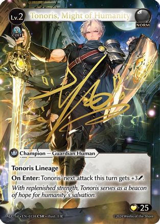Tonoris, Might of Humanity (CSR) (013A) (ALC1E) (013A) - Alchemical Revolution Foil