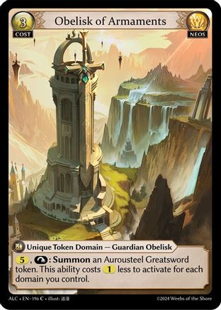Obelisk of Armaments (196) - Alchemical Revolution