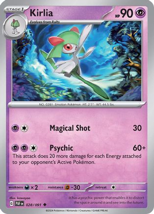 Kirlia 028/091 SV Paldean Fates - Uncommon