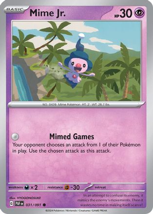 Mime Jr. 031/091 SV Paldean Fates - Common