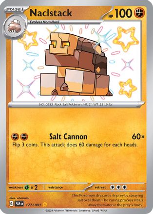 Naclstack 177 - Holofoil SV Paldean Fates - Shiny Rare
