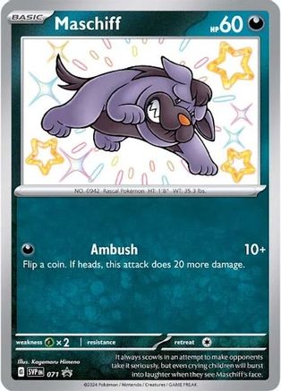 Maschiff 071 - Holofoil SV Scarlet & Violet Promo Cards - Promo
