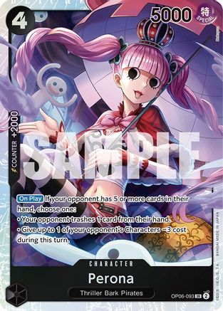 Perona (093) (OP06-093) - Wings of the Captain Foil