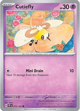 Cutiefly 075/162 - Reverse Holofoil SV05 Temporal Forces - Common