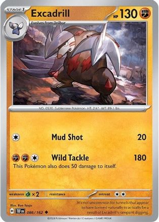Excadrill 086/162 SV05 Temporal Forces - Uncommon