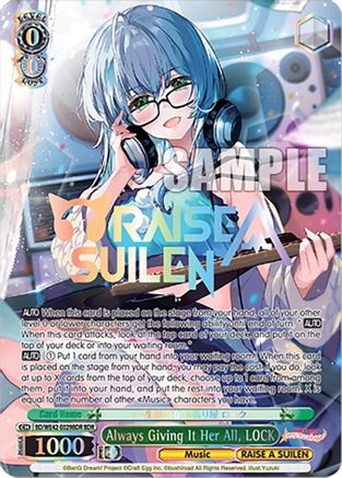 Always Giving It Her All, LOCK (BDR) (BD/WE42-E029BDR BDR) - BanG Dream! Girls Band Party! Countdown Collection Premium Booster