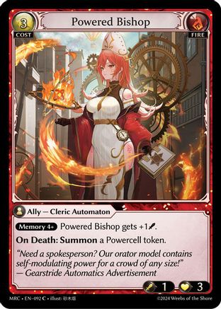Powered Bishop (092) - Mercurial Heart Foil