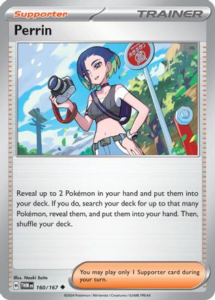 Perrin 160/167 - Reverse Holofoil SV06 Twilight Masquerade - Uncommon