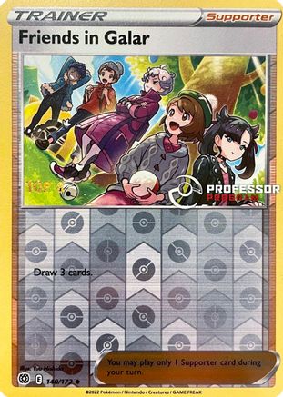 Friends in Galar 140/172 - Reverse Holofoil Professor Program Promos - Uncommon