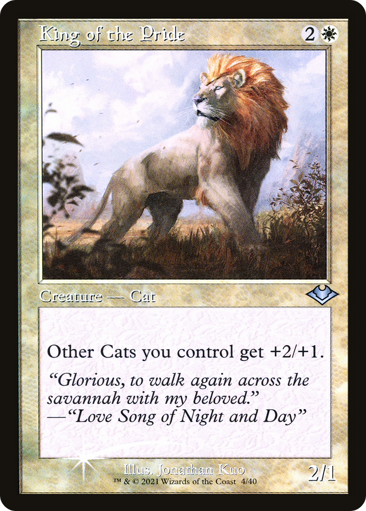 King of the Pride (MH1-004) - Modern Horizons 1 Timeshifts Etched Foil