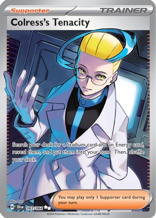 Colress's Tenacity 087/064 - Holofoil SV Shrouded Fable - Ultra Rare