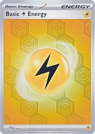 Basic Lightning Energy 004 - Reverse Holofoil SV Shrouded Fable - Common