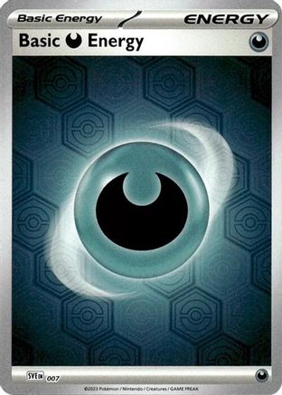 Basic Darkness Energy (Reverse Holofoil) 007 - Reverse Holofoil SV Shrouded Fable - Common