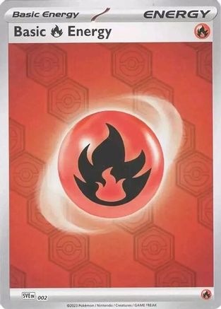 Basic Fire Energy 002 - Reverse Holofoil SV Shrouded Fable - Common