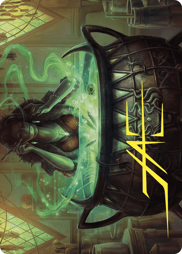 Agatha's Soul Cauldron // Agatha's Soul Cauldron (AWOE-042) - Wilds of Eldraine Art Series (Borderless) Foil