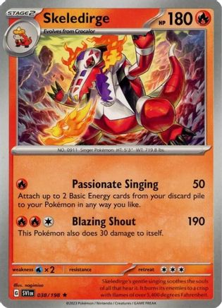 Skeledirge/198 Deck Exclusives - Rare