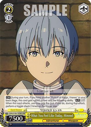 What You Feel Like Today, Himmel (RRR) (SFN/S108-TE08R RRR) - Frieren: Beyond Journey’s End