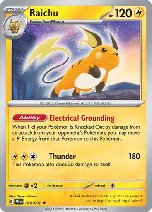 Raichu 019/091 Deck Exclusives - Rare