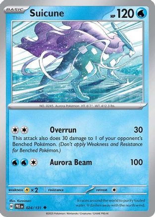 Suicune 024 - Reverse Holofoil SV Prismatic Evolutions - Uncommon