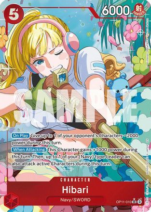 Hibari (Alternate Art) (OP11-010) - A Fist of Divine Speed Foil