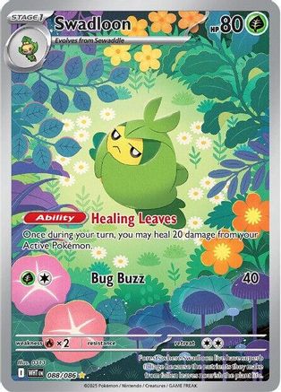 Swadloon 088/086 - Holofoil SV White Flare - Illustration Rare