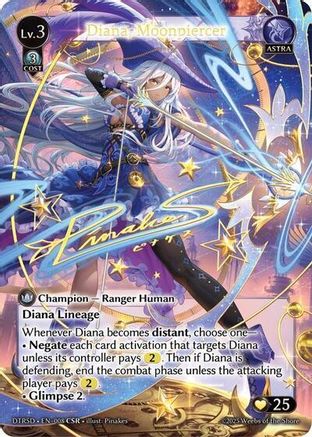 Diana, Moonpiercer (CSR) (8) - Distorted Reflections Starter Decks Foil