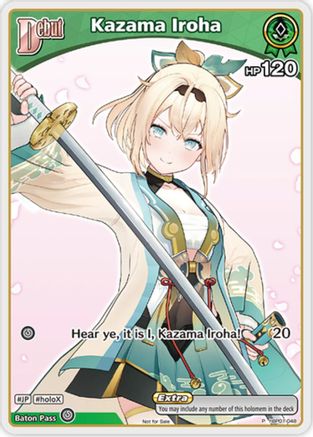 Kazama Iroha (P) (hBP01-048) (hBP01-048) - hololive OFFICIAL CARD GAME Promos Foil