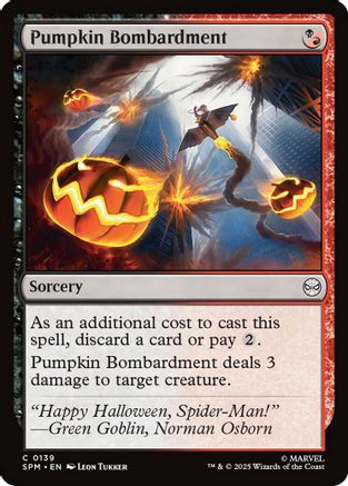 Pumpkin Bombardment (SPM-139) - Marvel's Spider-Man Foil